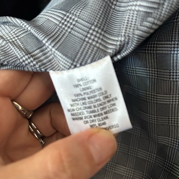 Tasso elba men’s cotton blue blazer with elbow pads to button closure - Picture 7 of 13